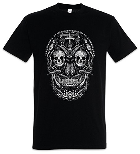 Urban Backwoods Mexican Skull I Herren T-Shirt Schwarz Größe 4XL von Urban Backwoods