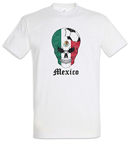 Urban Backwoods Mexico Football Comet Herren T-Shirt Weiß Größe 4XL von Urban Backwoods