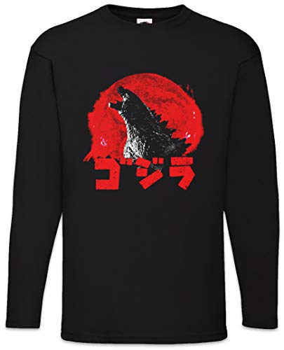 Urban Backwoods Monster Vintage Logo Herren Langarm T-Shirt Schwarz Größe L von Urban Backwoods