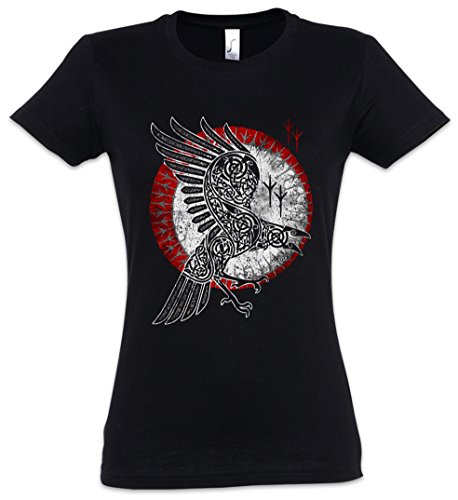 Urban Backwoods Norse Raven Damen T-Shirt Schwarz Größe L von Urban Backwoods