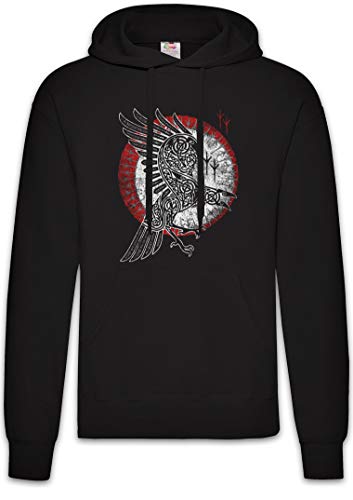 Urban Backwoods Norse Raven Hoodie Kapuzenpullover Sweatshirt Schwarz Größe XL von Urban Backwoods