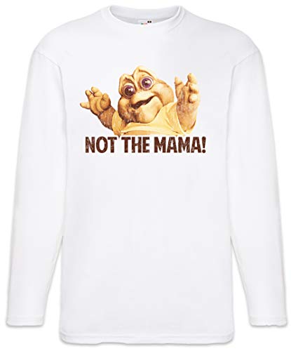 Urban Backwoods Not The Mama! Herren Langarm T-Shirt Weiß Größe S von Urban Backwoods