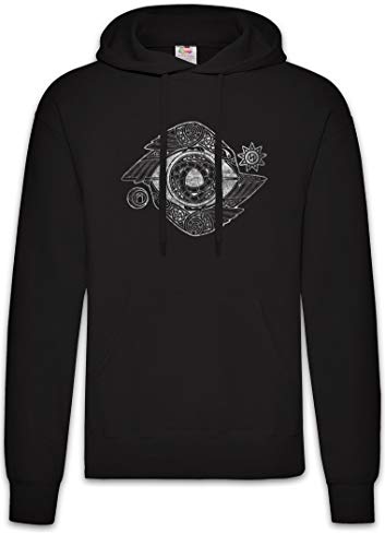Urban Backwoods Odin Eye Hoodie Kapuzenpullover Sweatshirt Schwarz Größe M von Urban Backwoods