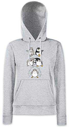 Urban Backwoods PORG Fusion Damen Kapuzenpullover Hoodie Grau Größe S von Urban Backwoods