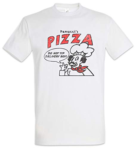 Urban Backwoods Panucci's Pizza Herren T-Shirt Weiß Größe 2XL von Urban Backwoods