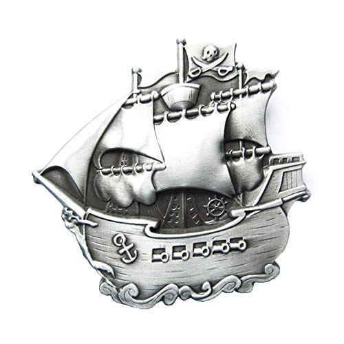 Urban Backwoods Pirate Ship II Gürtelschnalle für Wechselgürtel Buckle von Urban Backwoods