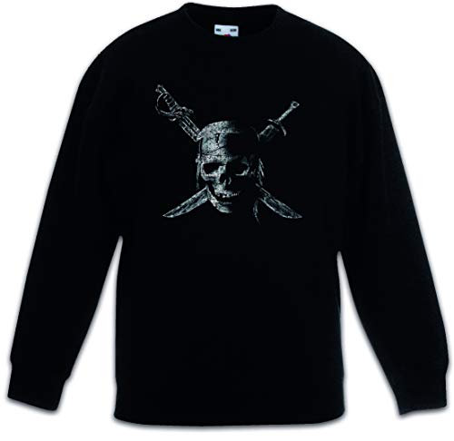 Urban Backwoods Pirate Skull Kinder Jungen Mädchen Pullover Schwarz Größe 12 Jahre von Urban Backwoods