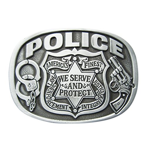 Urban Backwoods Police II Gürtelschnalle für Wechselgürtel Buckle von Urban Backwoods