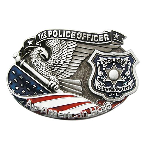 Urban Backwoods Police Officer Gürtelschnalle für Wechselgürtel Buckle von Urban Backwoods