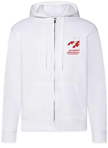 Urban Backwoods Princeton Plainsboro Herren Zipper Hoodie Kapuzenpullover Weiß Größe M von Urban Backwoods