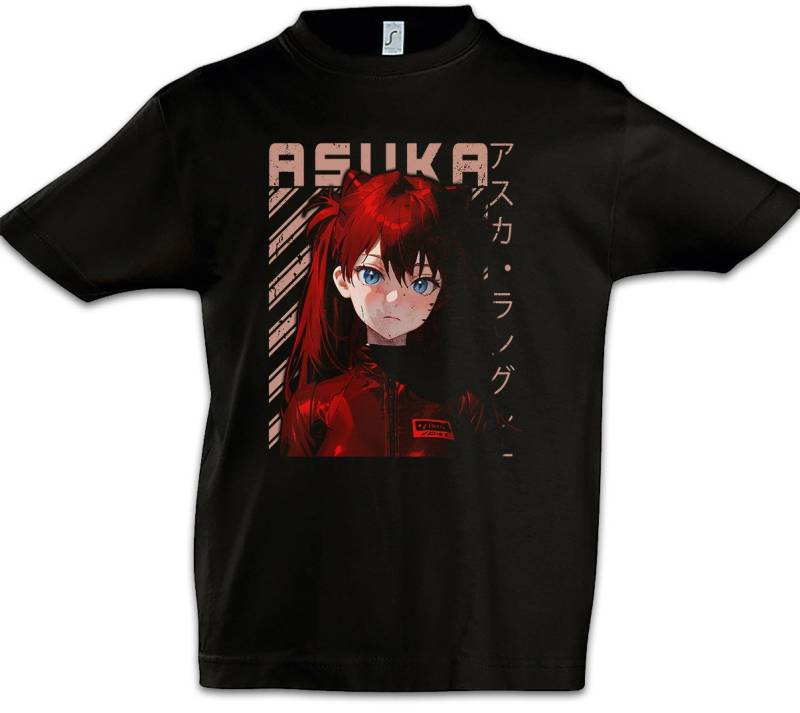 Urban Backwoods Print-Shirt A Anime Girl Kinder T-Shirt Genesis Nerv Neon Gendo Evangelion Asuka (1-tlg) Shinji Ikari Logo Angels von Urban Backwoods