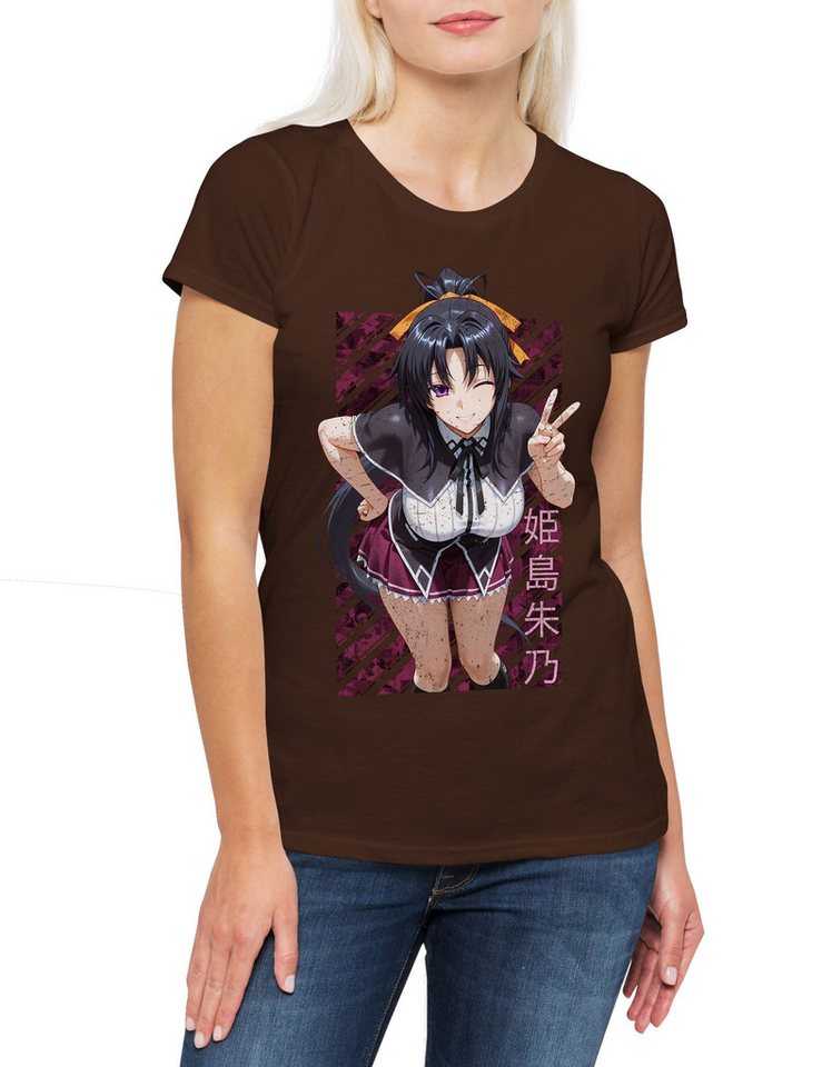 Urban Backwoods Print-Shirt Akeno Anime Damen T-Shirt High School DxD Himejima Issei Hyoudou Rias (1-tlg) Gremory Cyberpunk Manga Asia von Urban Backwoods