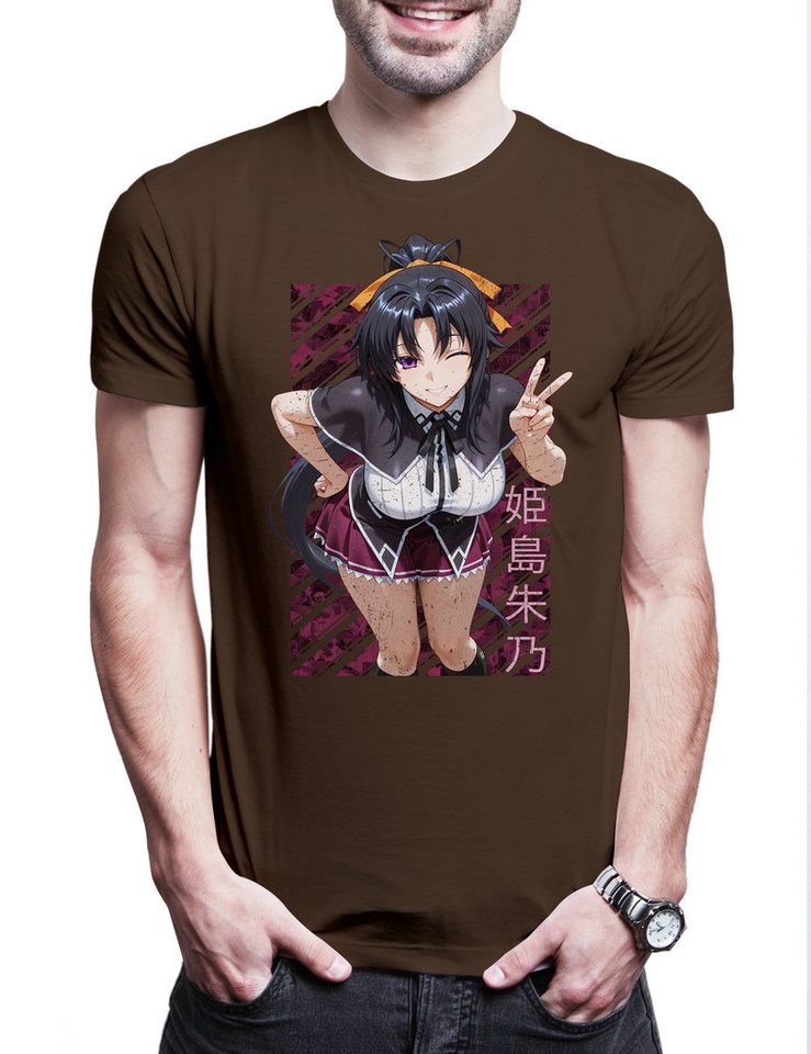 Urban Backwoods Print-Shirt Akeno Anime Herren T-Shirt High School DxD Himejima Issei Hyoudou Rias (1-tlg) Gremory Cyberpunk Manga Asia von Urban Backwoods