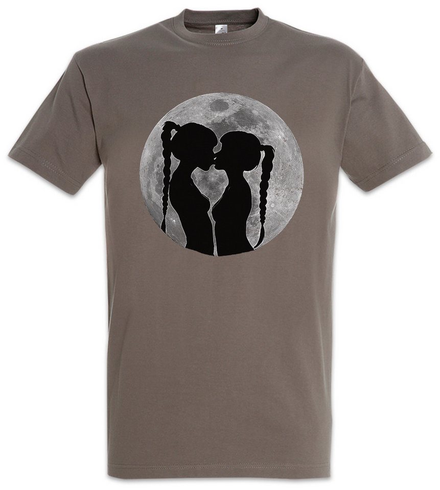 Urban Backwoods Print-Shirt Anime Girls Moon Herren T-Shirt Hot Sexy Hentai Japan Gay LGBTQ (1-tlg) Lesbian Girl Woman Women von Urban Backwoods