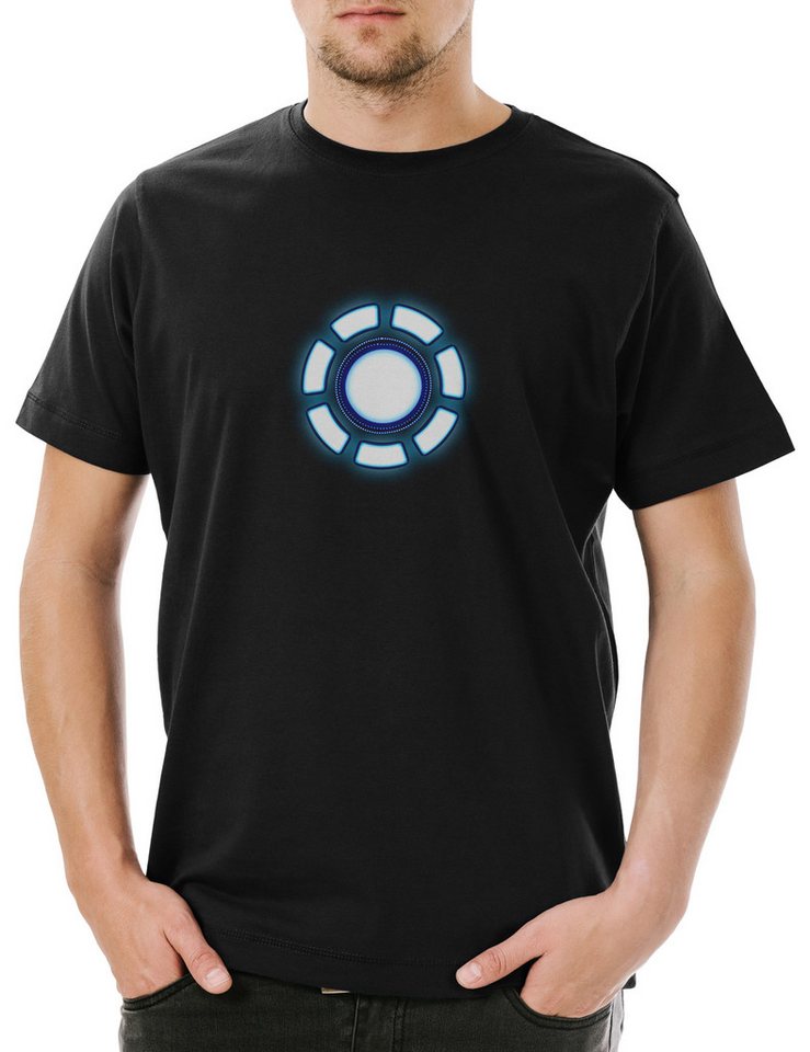 Urban Backwoods Print-Shirt Arc Reactor II Herren T-Shirt Iron Tony Stark Mark Man Armour (1-tlg) Invincible Industries Movie Rüstung von Urban Backwoods