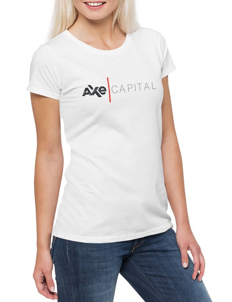 Urban Backwoods Print-Shirt Axe Capital I Damen T-Shirt Billions Symbol Sign Logo Zeichen Company (1-tlg) Firma Series Trader Axelrod von Urban Backwoods