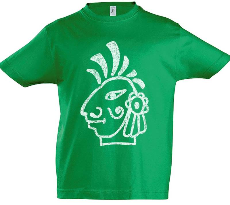 Urban Backwoods Print-Shirt Aztec Head Kinder T-Shirt Aztecs Azteken Inka Maya Mayans Mayas Tattoo (1-tlg) Atzteken Empire Tattoo von Urban Backwoods