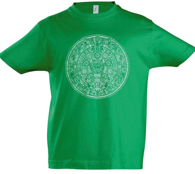 Urban Backwoods Print-Shirt Aztec Mandala Kinder T-Shirt Azteken Indians American Mayans Maya (1-tlg) Mayas Sign Calendar Mexico von Urban Backwoods