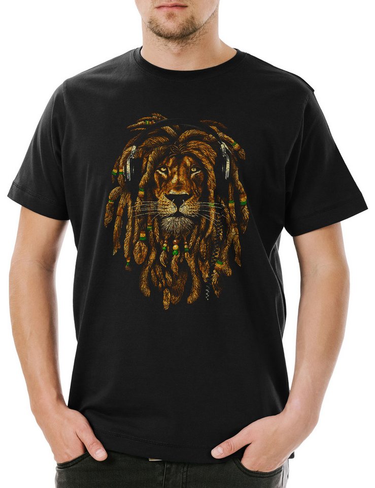 Urban Backwoods Print-Shirt Babylon Lion IV Herren T-Shirt Zion Music Jah Babylon Musik Jamaica (1-tlg) Reggae Marley Ska Jamaika von Urban Backwoods
