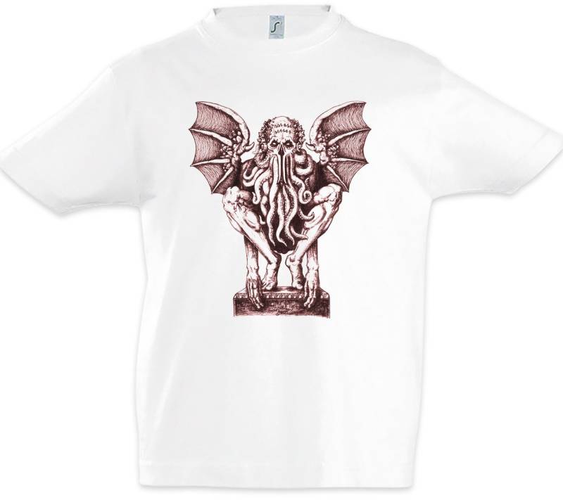 Urban Backwoods Print-Shirt Baphomet Cthulhu Kinder T-Shirt Cthulhu Call Horror Arkham H. P. (1-tlg) Lovecraft R´LYEH Call Sign von Urban Backwoods