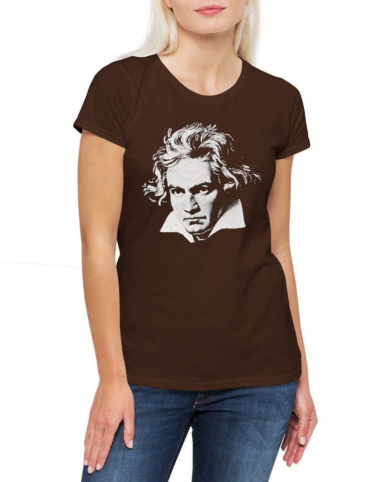 Urban Backwoods Print-Shirt Beethoven Damen T-Shirt Ludwig Van Komponist Composer Klassik Musik (1-tlg) Klassische Classic Music 9. von Urban Backwoods