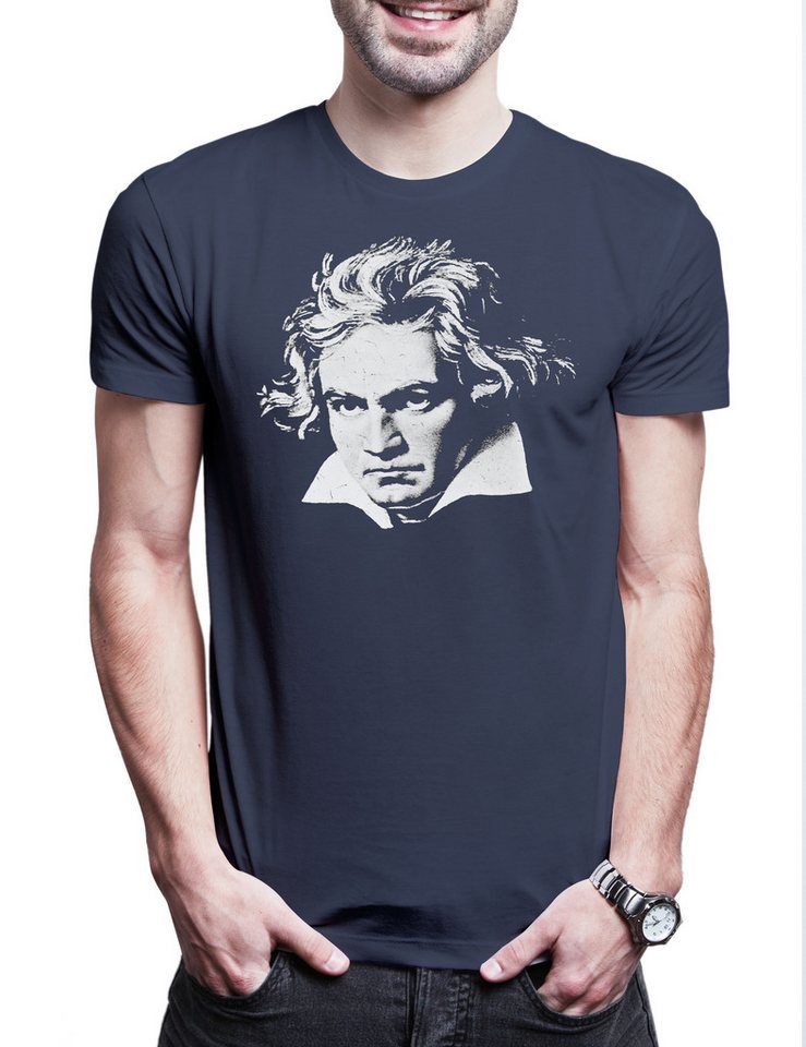 Urban Backwoods Print-Shirt Beethoven Herren T-Shirt Ludwig Van Komponist Composer Klassik Musik (1-tlg) Klassische Classic Music 9. von Urban Backwoods