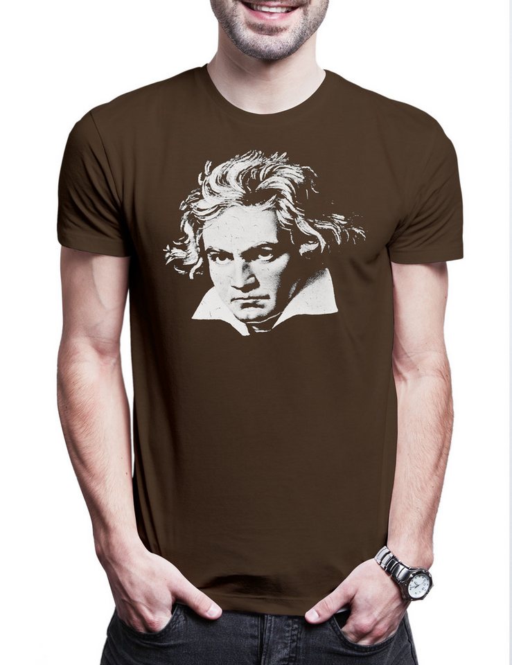 Urban Backwoods Print-Shirt Beethoven Herren T-Shirt Ludwig Van Komponist Composer Klassik Musik (1-tlg) Klassische Classic Music 9. von Urban Backwoods