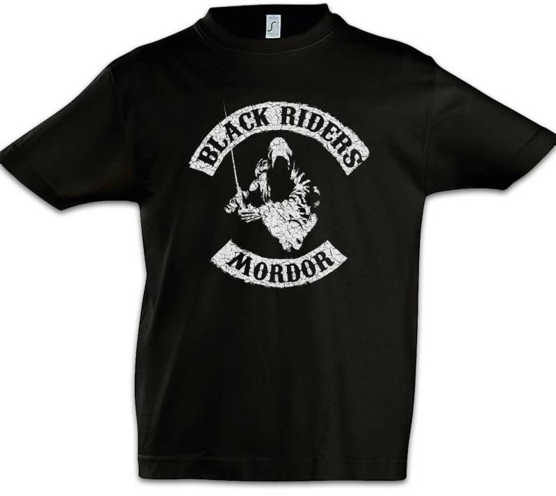Urban Backwoods Print-Shirt Black Riders MC Kinder T-Shirt Lord of Herr der Gondor the Rings Ringe (1-tlg) Sauron Symbol Sign Mittelerde von Urban Backwoods