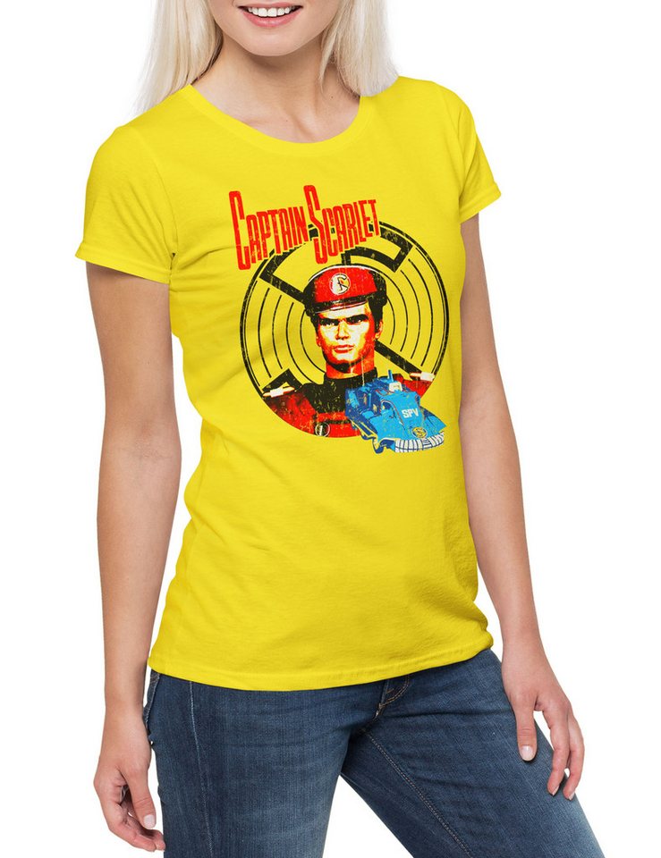 Urban Backwoods Print-Shirt Captain Scarlet Damen T-Shirt Mysterons Scarlet Blue Colonel White (1-tlg) Nerd Rache der Kuklt von Urban Backwoods