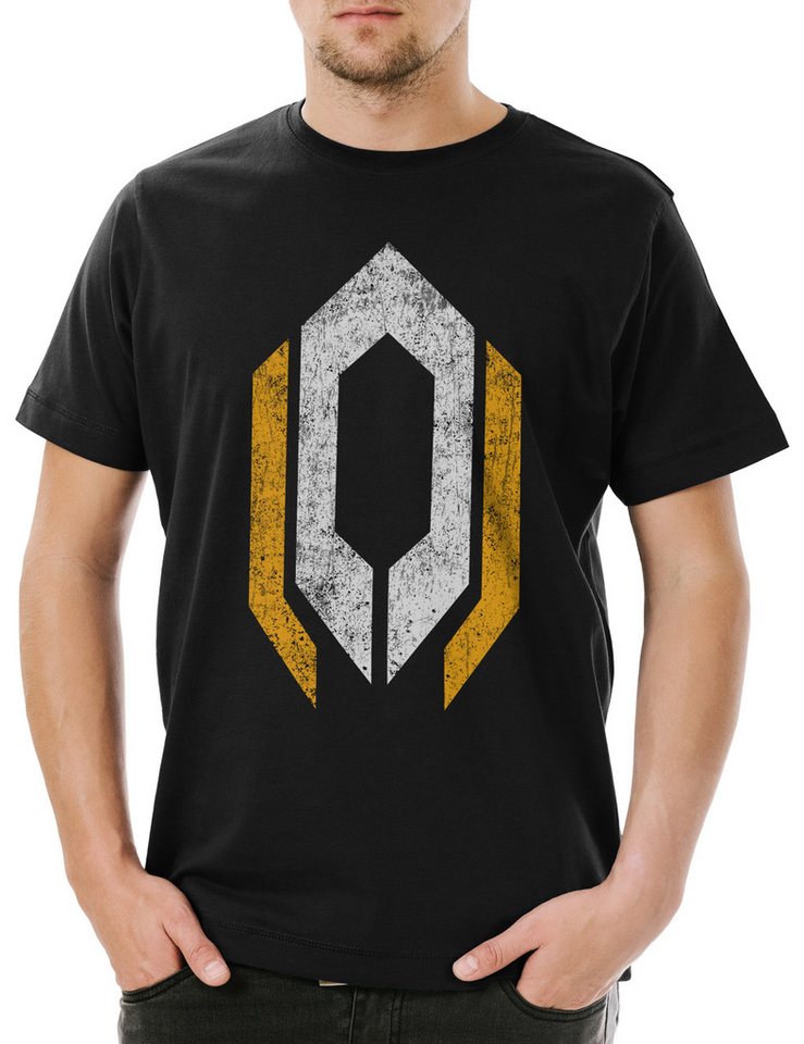 Urban Backwoods Print-Shirt Cerberus Logo Herren T-Shirt Gamer Shepard Mass Sign Zeichen Effect (1-tlg) Unbekannter Normandy Nerd Geek von Urban Backwoods