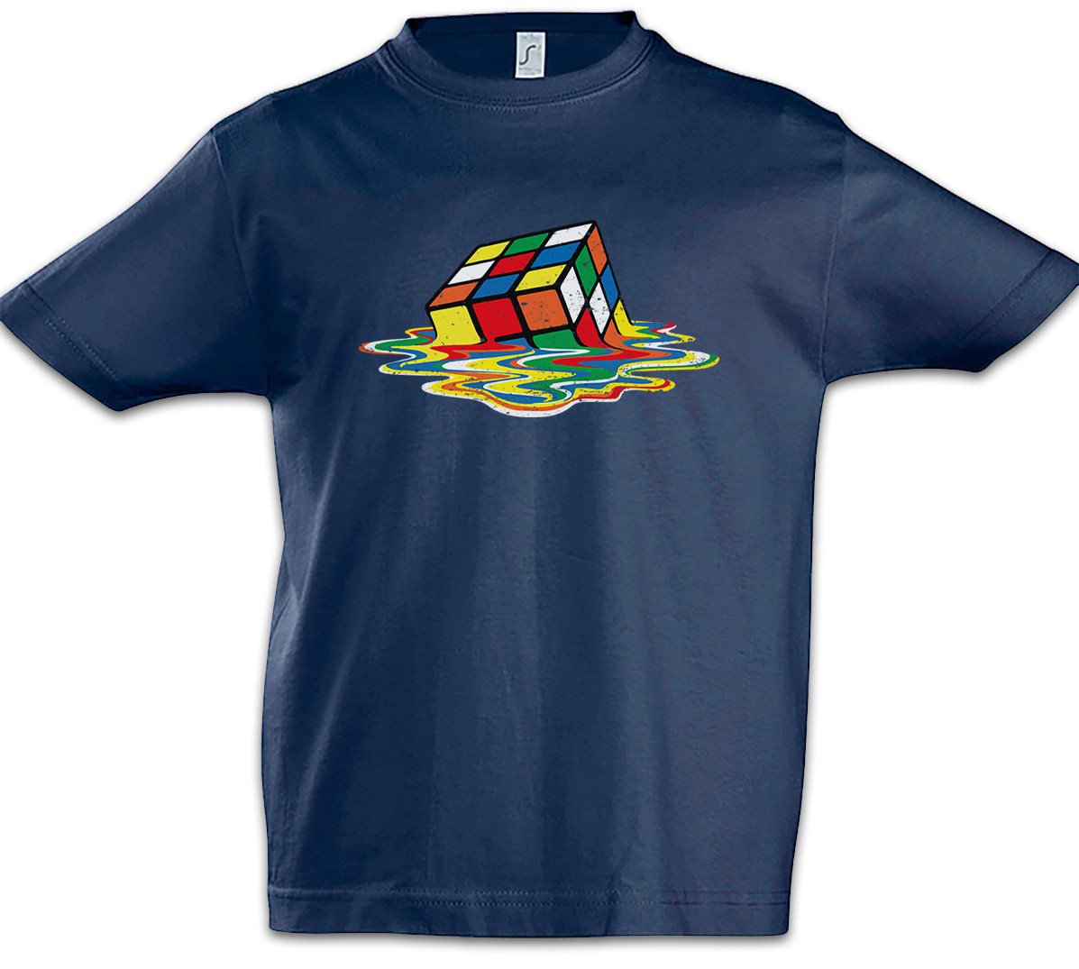 Urban Backwoods Print-Shirt Cube Meltdown Kinder T-Shirt Zauberwürfel 80s Magic Speed Cubing Cuber (1-tlg) Speedcube Algorithm Cube Würfel von Urban Backwoods