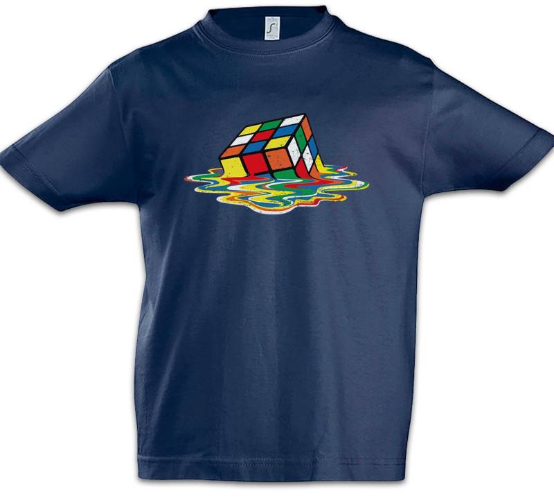 Urban Backwoods Print-Shirt Cube Meltdown Kinder T-Shirt Zauberwürfel 80s Magic Speed Cubing Cuber (1-tlg) Speedcube Algorithm Cube Würfel von Urban Backwoods