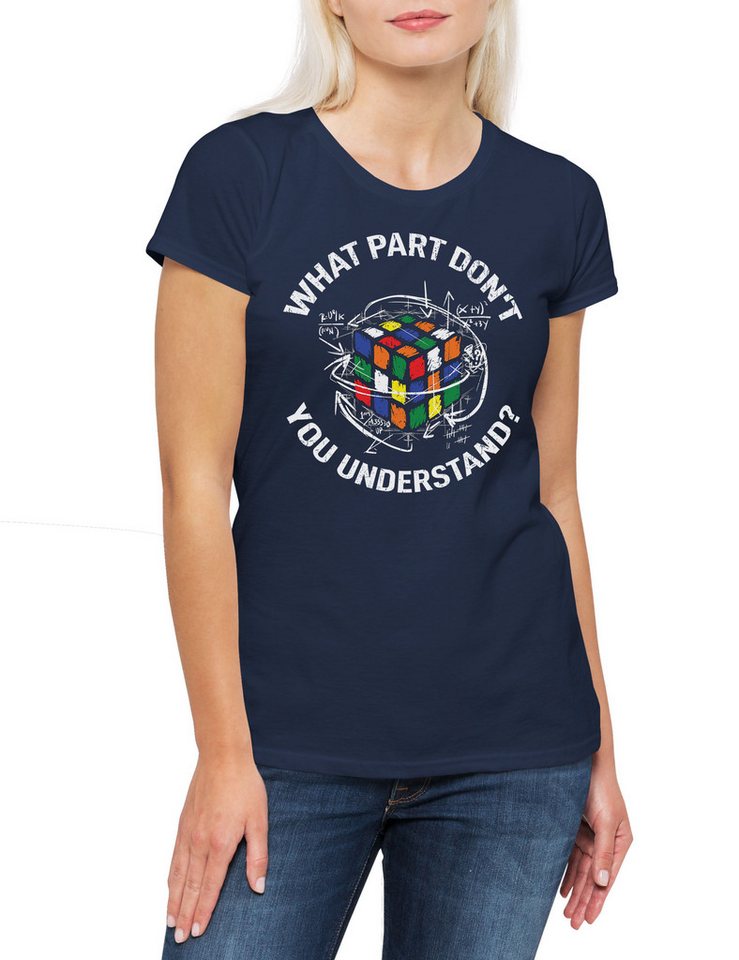 Urban Backwoods Print-Shirt Cube Understand Damen T-Shirt Zauberwürfel 80s Magic Speed Cubing (1-tlg) Cuber Speedcube Algorithm Cube von Urban Backwoods