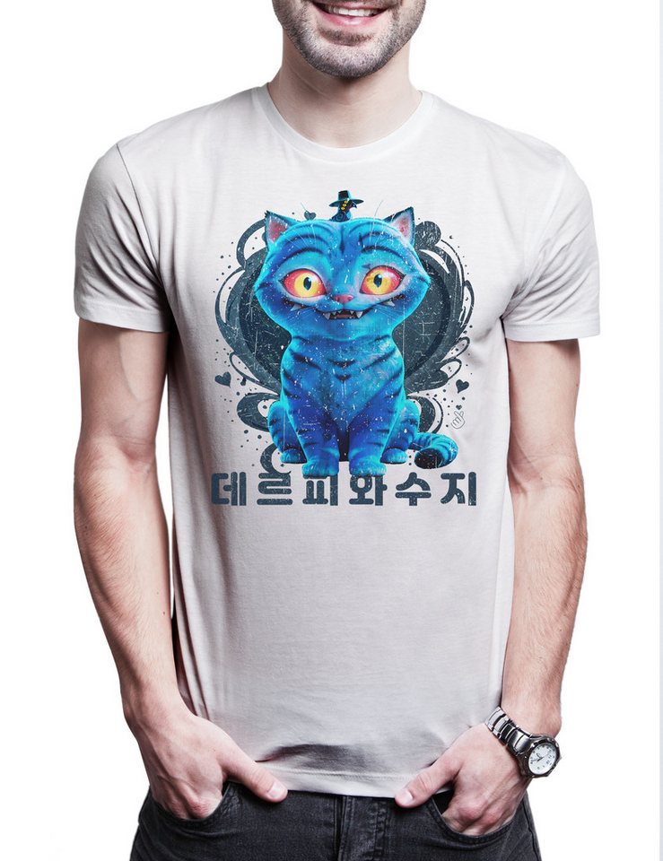 Urban Backwoods Print-Shirt Cute Anime Hunter Cat Herren T-Shirt Hunters KPop K-Pop Demon Derpy & (1-tlg) Sussie Musical Fantasy Huntr/x von Urban Backwoods
