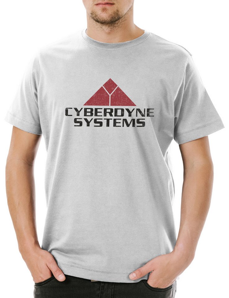 Urban Backwoods Print-Shirt Cyberdyne Systems Logo II Herren T-Shirt Skynet Sarah Terminator Kult (1-tlg) John Research Connor Symbol von Urban Backwoods