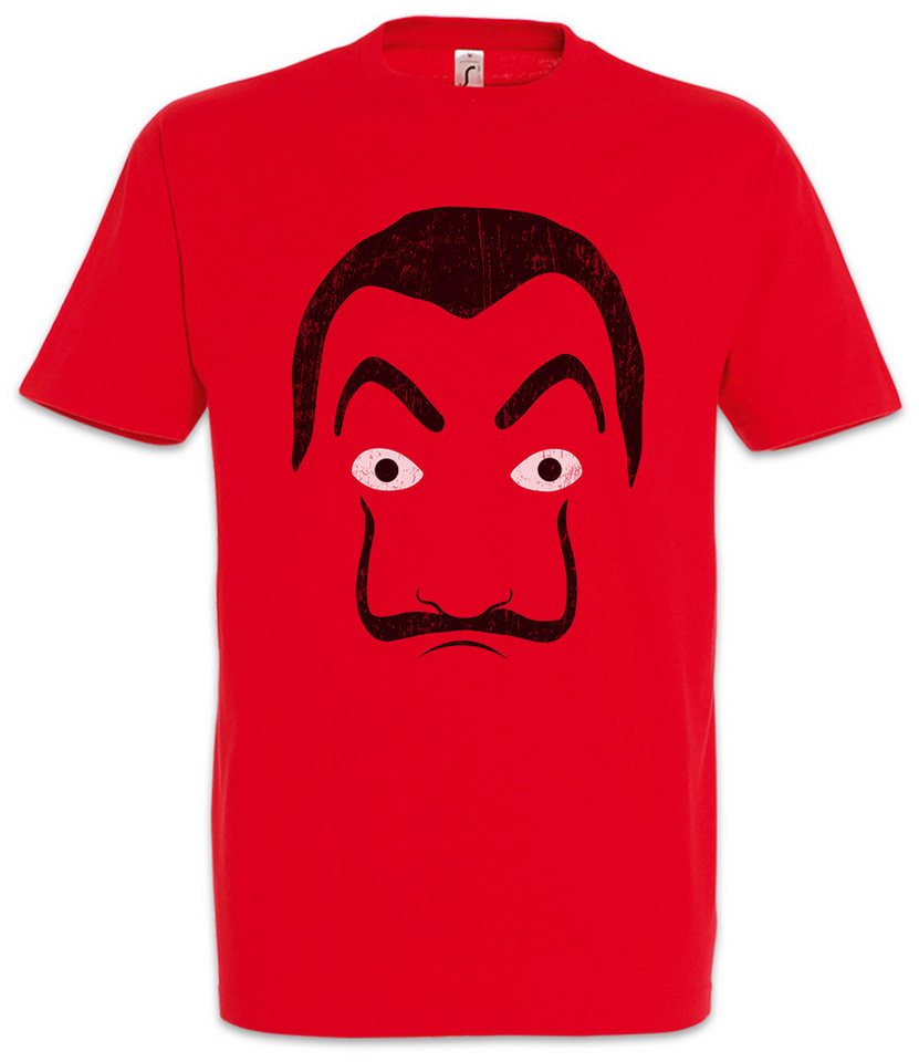 Urban Backwoods Print-Shirt Dali Mask Herren T-Shirt Robbery Bank Money Cash Überfall Professor (1-tlg) Casa Heist Crime De von Urban Backwoods