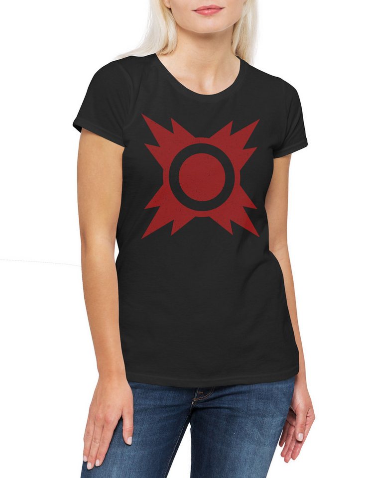 Urban Backwoods Print-Shirt Dark Star Order Emblem Damen T-Shirt Krieg Sith Side Imperium Wars (1-tlg) Sterne Der Force Flag von Urban Backwoods