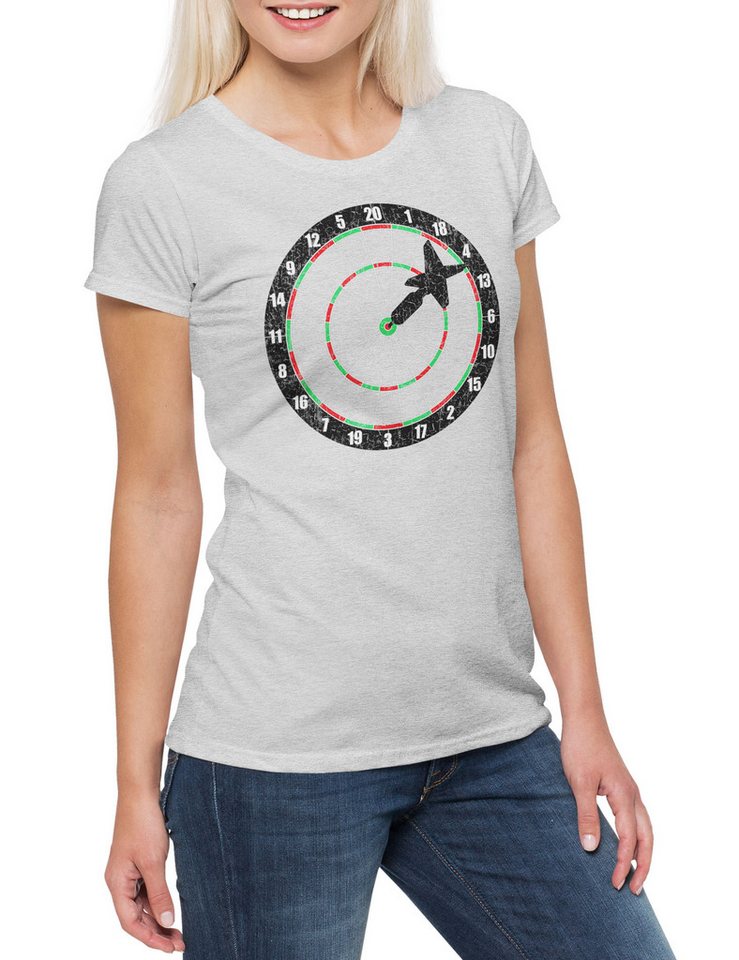 Urban Backwoods Print-Shirt Darts Bullseye Damen T-Shirt Dart Player Game Sport Sports Coach (1-tlg) Training Trainer Dart Arrow von Urban Backwoods