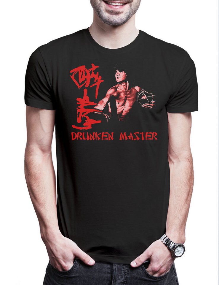 Urban Backwoods Print-Shirt Drunken Master Herren T-Shirt Chan Martial Arts Comedy Kung Fu Jackie (1-tlg) 1973 Cult Movie Film von Urban Backwoods