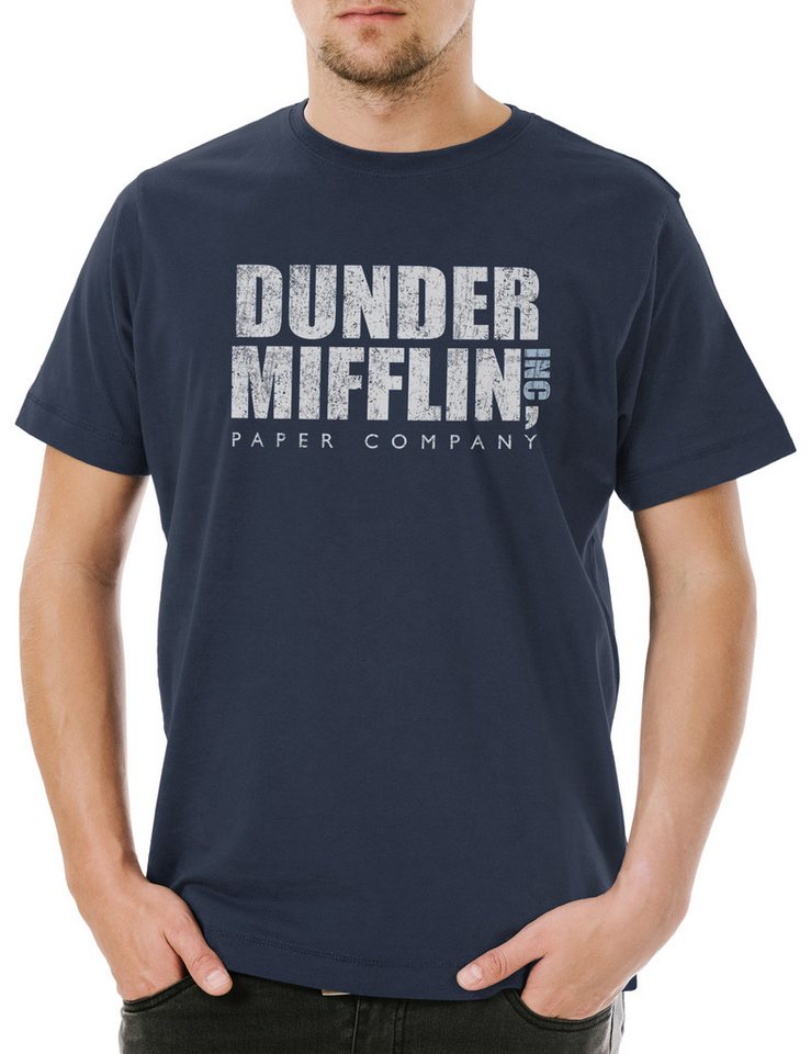 Urban Backwoods Print-Shirt Dunder Mifflin Inc Herren T-Shirt Paper Company The Sitcom Sign Logo (1-tlg) Company TV Series Scott von Urban Backwoods