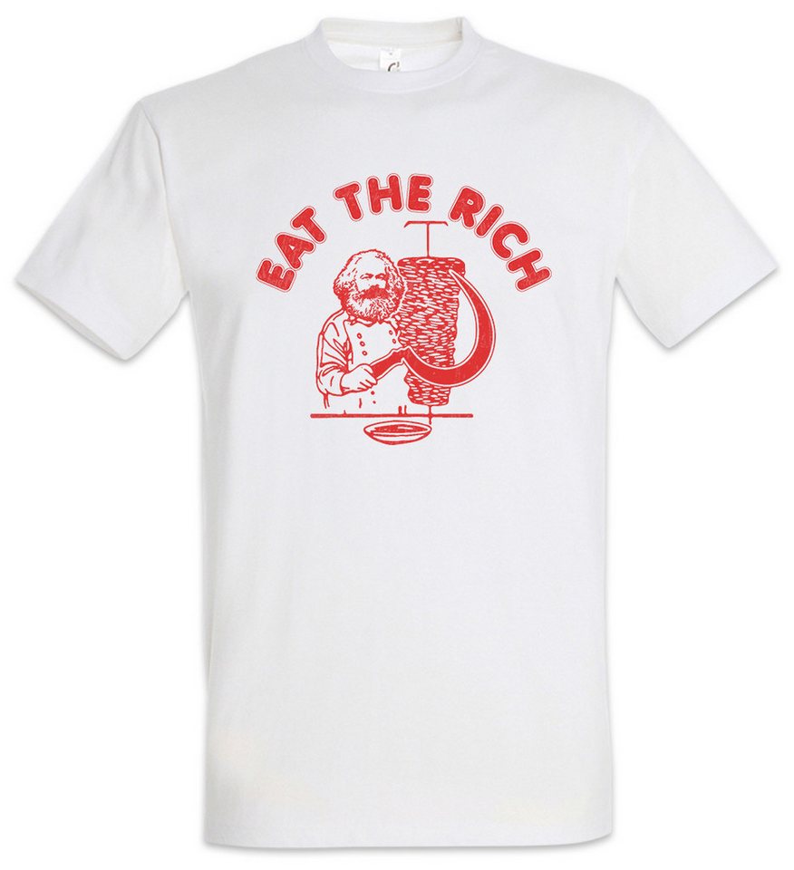 Urban Backwoods Print-Shirt Eat The Rich Herren T-Shirt Karl Socialism Communism Marx Kebap DDR (1-tlg) Döner Politik Anti Kapitalismus von Urban Backwoods