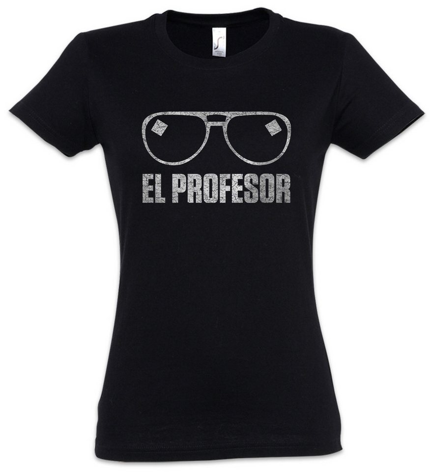 Urban Backwoods Print-Shirt El Prof Sunglasses Damen T-Shirt Robbery Bank Money Cash Überfall (1-tlg) Professor Casa Heist Crime von Urban Backwoods