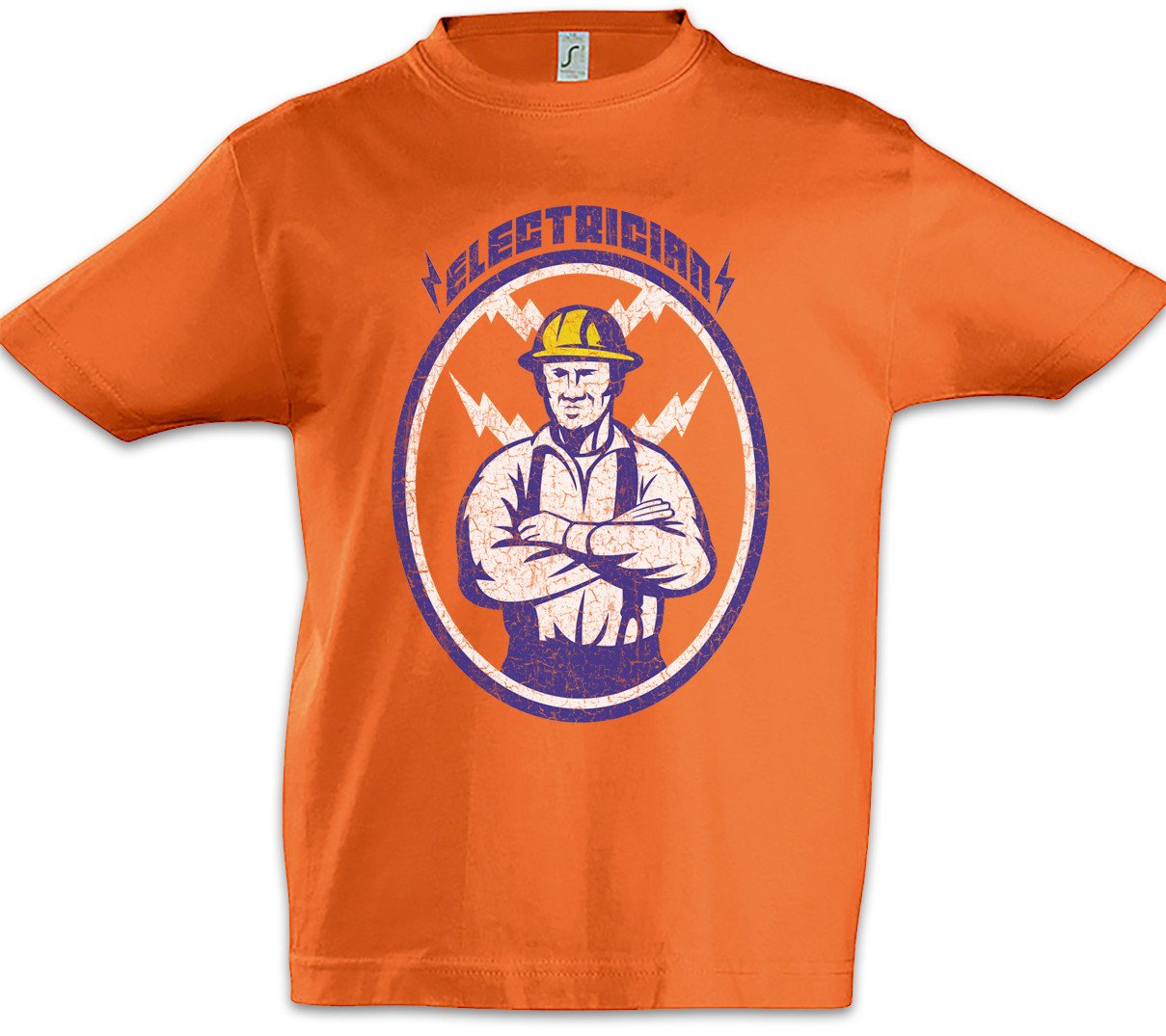 Urban Backwoods Print-Shirt Electrician IV Kinder T-Shirt Elektriker Meister Beruf Handwerk (1-tlg) Elektroniker ElektroIngenieur Elektrik Strom von Urban Backwoods
