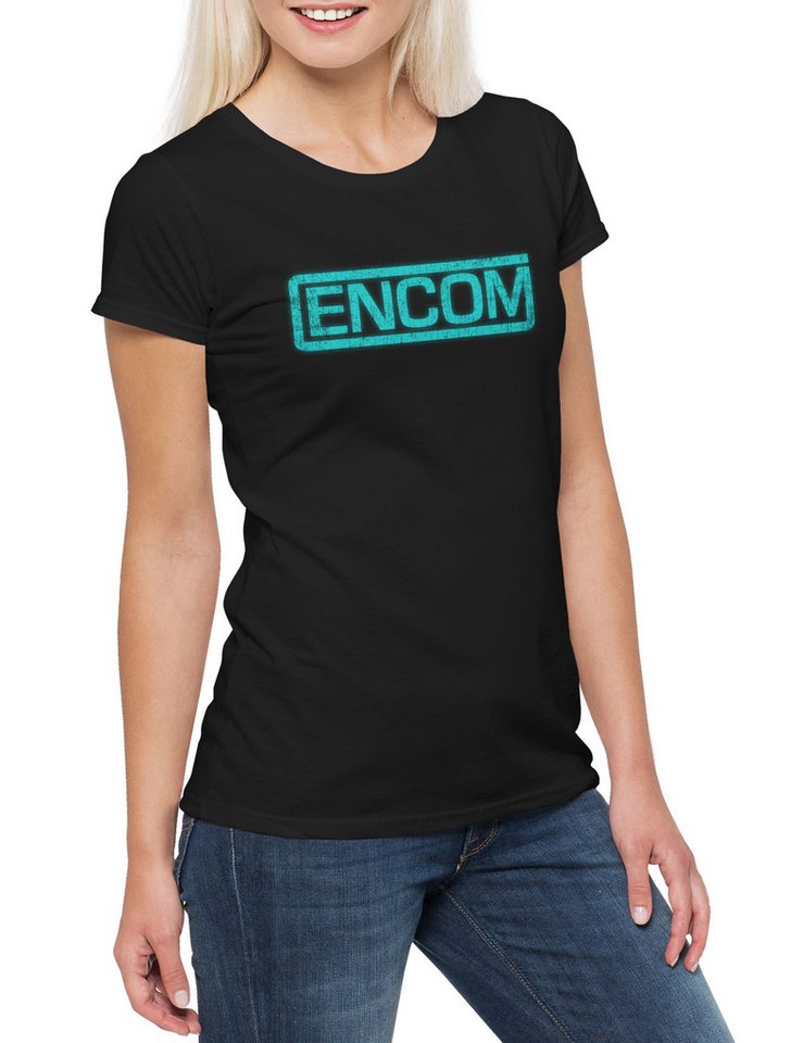 Urban Backwoods Print-Shirt Encom II Damen T-Shirt Computer Technology Corporation Tron MCP (1-tlg) International Center City Gibbs von Urban Backwoods