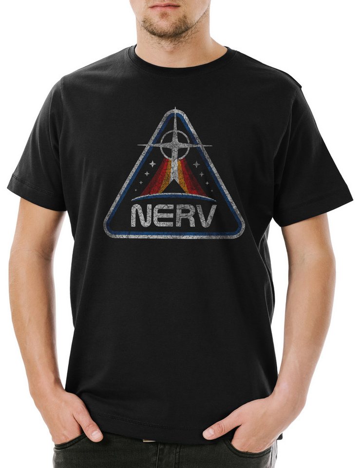 Urban Backwoods Print-Shirt Envangelion N Patch Herren T-Shirt Genesis Symbol Uniform Evangelion (1-tlg) Gendo Nerv Patch Insignia von Urban Backwoods