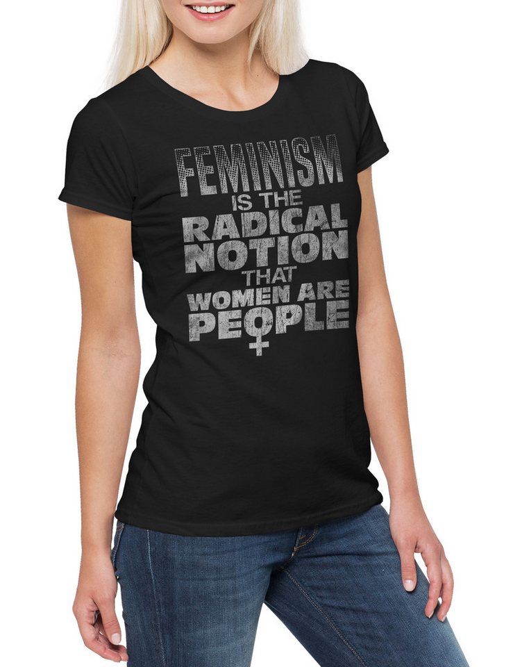 Urban Backwoods Print-Shirt Feminism IsDamen T-Shirt Venus Fist Sign Symbol Logo Women Frauen (1-tlg) March Revolution Emanzipation Rechte von Urban Backwoods