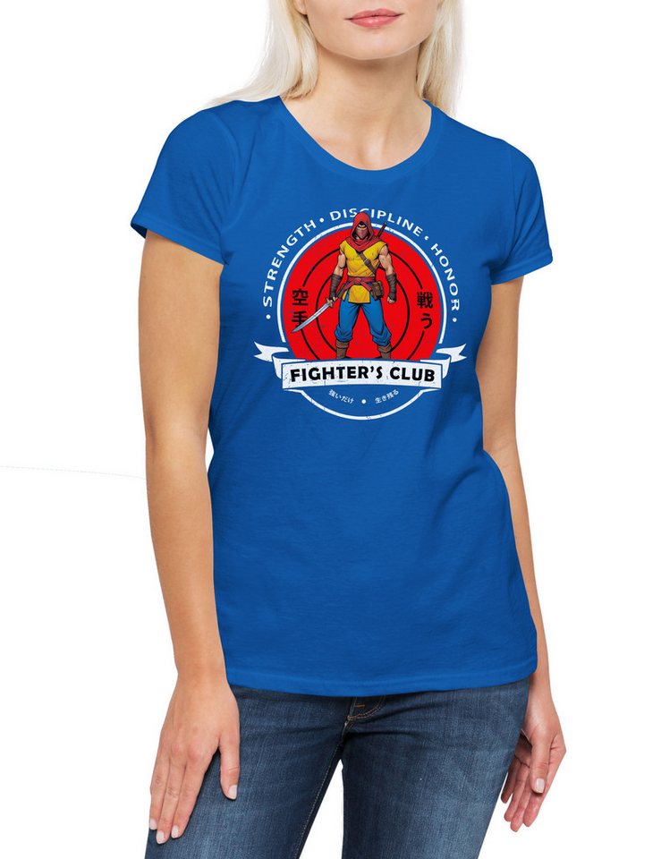 Urban Backwoods Print-Shirt Fighter's Club Barbarian II Damen T-Shirt Ninja Destroyer Action Conan (1-tlg) Figure Rare Warrior Der von Urban Backwoods