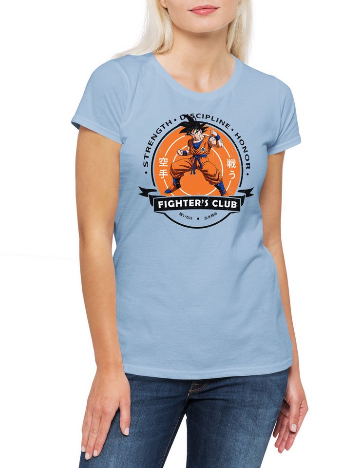 Urban Backwoods Print-Shirt Fighter's Club Goku II Damen T-Shirt Super Dragon Saiya Gym Vintage (1-tlg) Ball Karate Kung Fu von Urban Backwoods