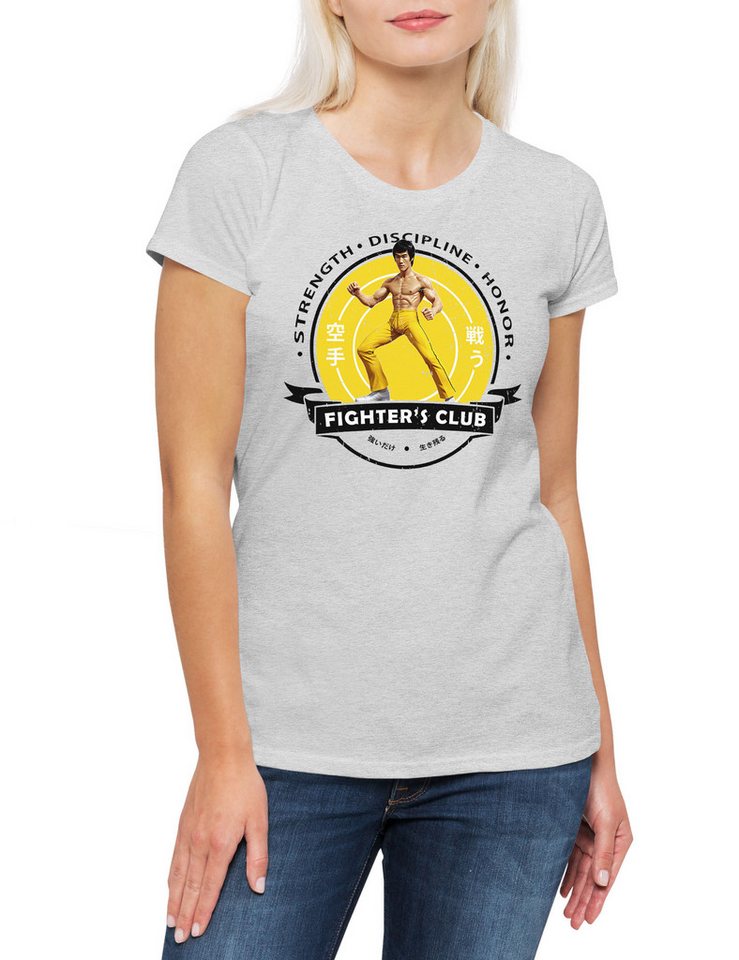 Urban Backwoods Print-Shirt Fighter's Club Lee II Damen T-Shirt Vintage Bruce Karate Kung Fu (1-tlg) Martial Arts Todeskralle Film von Urban Backwoods