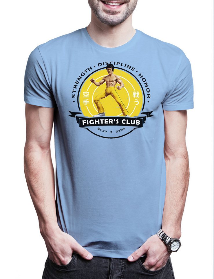 Urban Backwoods Print-Shirt Fighter's Club Lee II Herren T-Shirt Vintage Bruce Karate Kung Fu (1-tlg) Martial Arts Todeskralle Film von Urban Backwoods